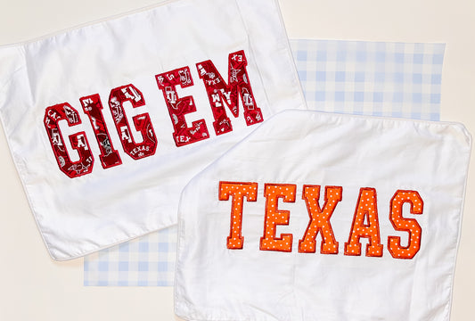 College Pillow Cover